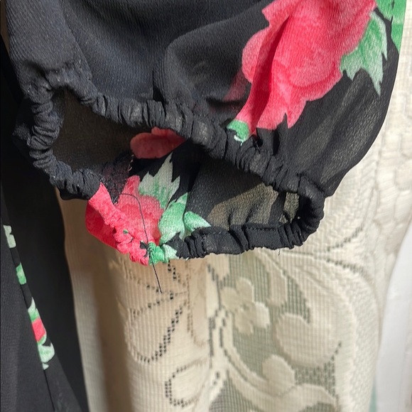 Umgee brand Floral Cold Shoulder Dress - Picture 5 of 8